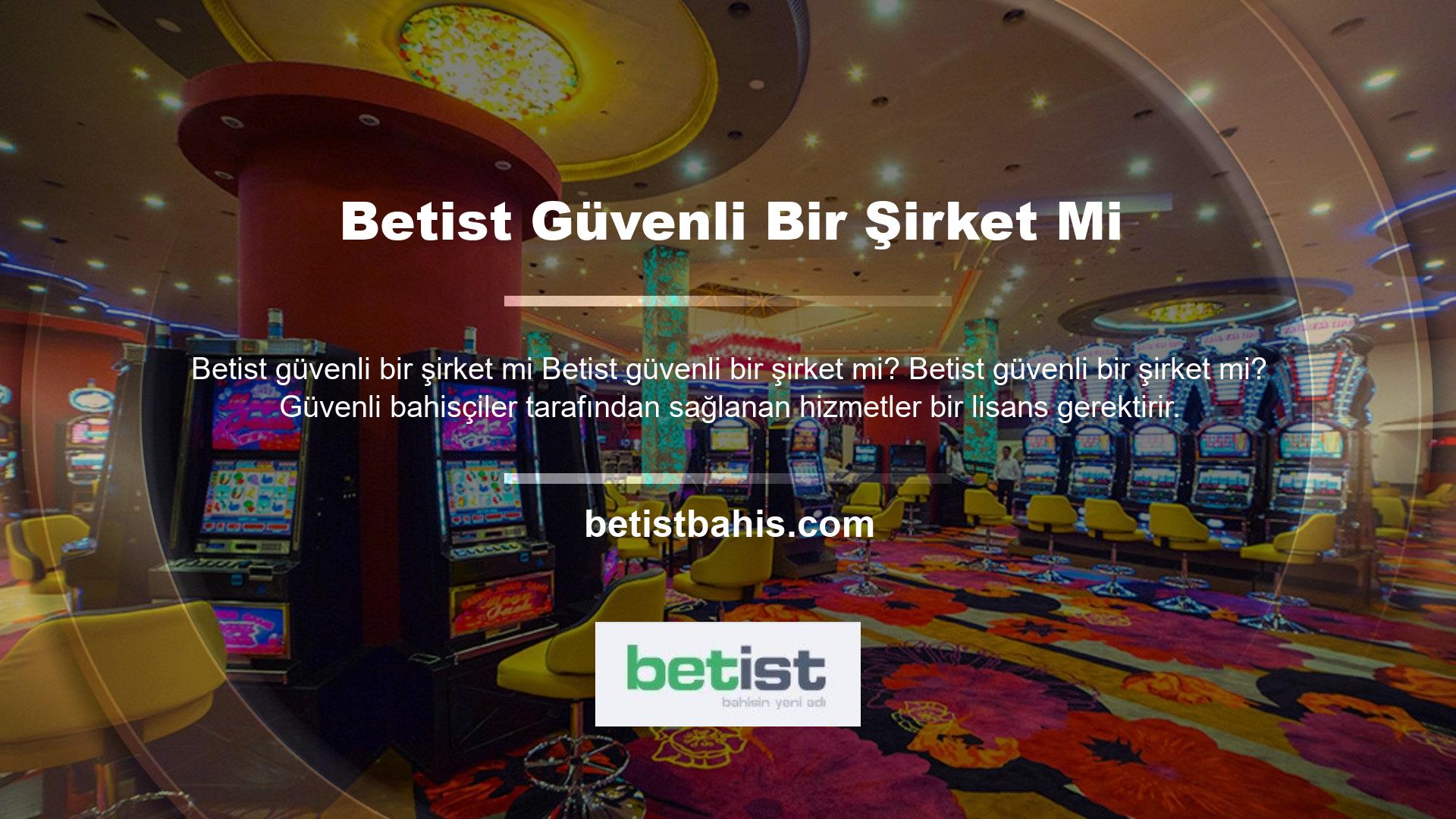 Casino meraklıları, Betist casino sitelerinin güvenilirliğinin bir lisansla desteklendiğini göreceklerdir